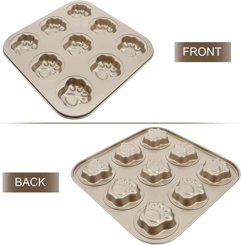 Cat Paw Cookie Cutter 9 Connected Biscuit Mold Cartoon Baking Tool Kitchen - Image 5
